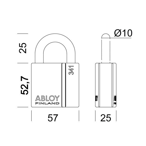 ABLOY 341-25 Padlock